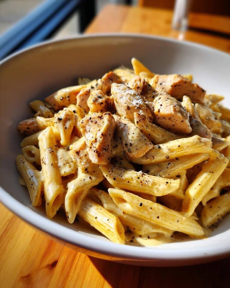 crack chicken penne
