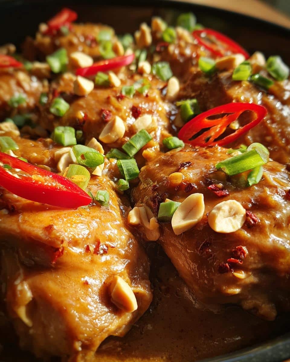 Irresistible 4-Hour Crockpot Thai Peanut Chicken Recipe 2 crockpot thai peanut chicken - detail 2