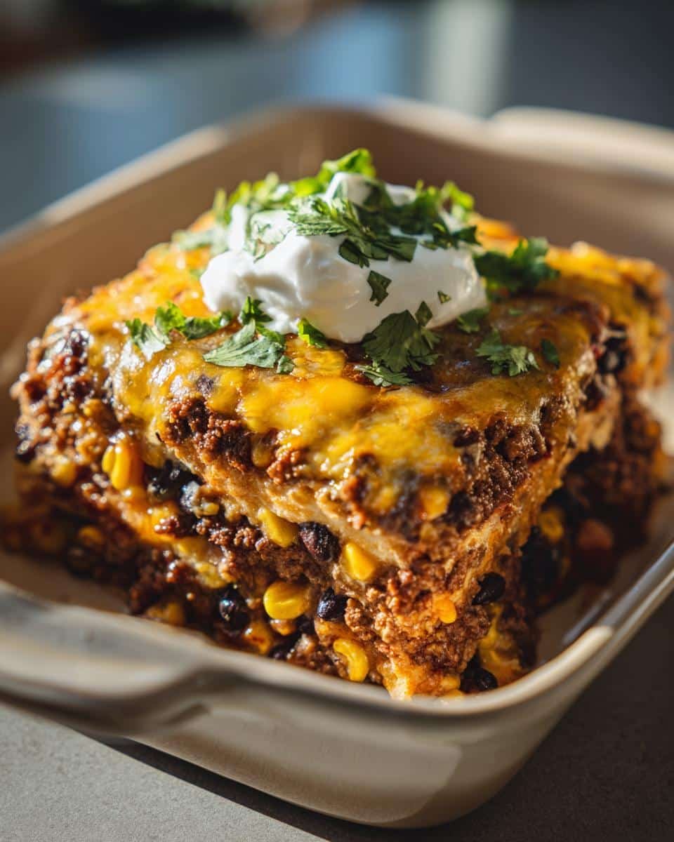 Slow Cooker Taco Casserole – 1 Magical 4-Hour Meal 1 slow cooker taco casserole - detail 1