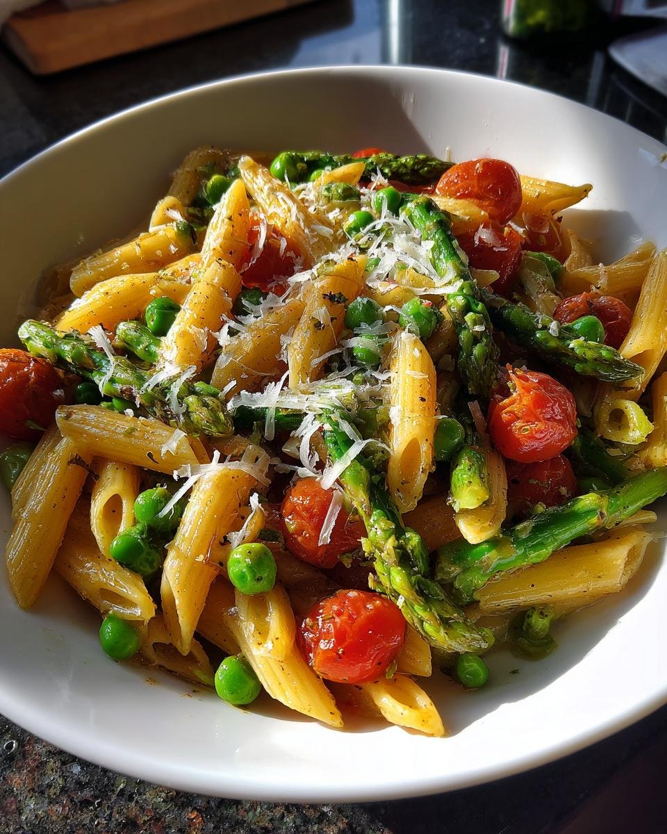 Spring Vegetable Pasta - detail 2