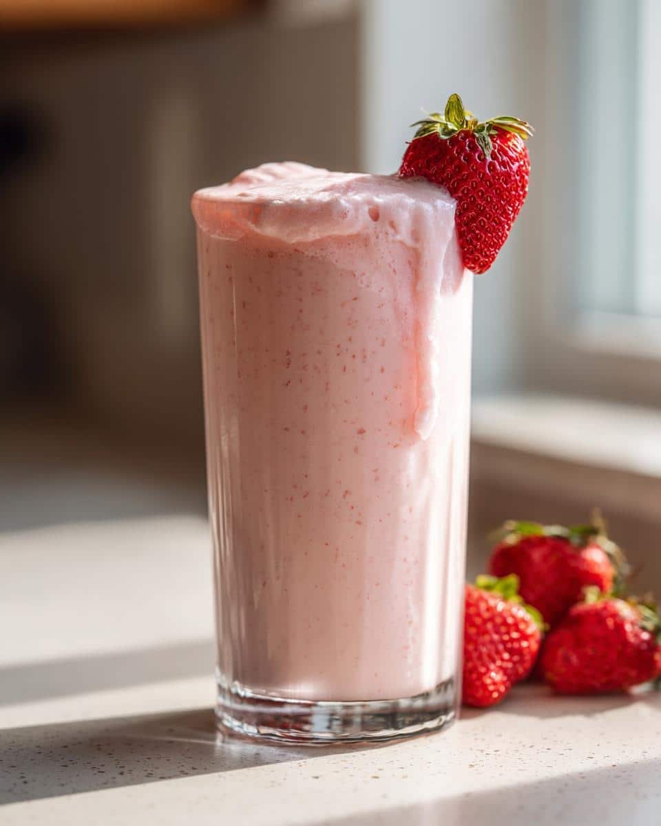 5-Minute Strawberry Protein Smoothie That Fuels Your Day